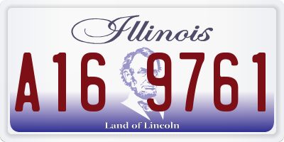 IL license plate A169761