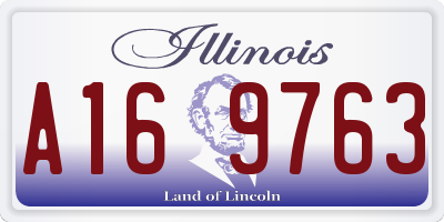 IL license plate A169763