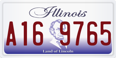 IL license plate A169765