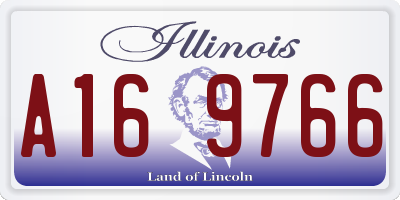 IL license plate A169766