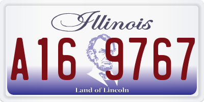 IL license plate A169767