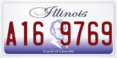 IL license plate A169769