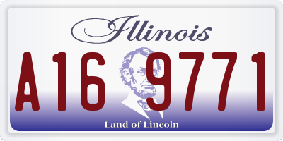 IL license plate A169771