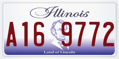 IL license plate A169772