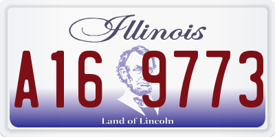 IL license plate A169773