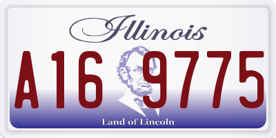 IL license plate A169775