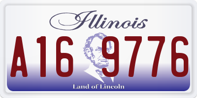 IL license plate A169776