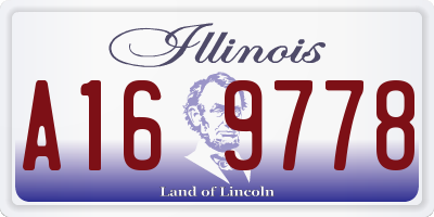 IL license plate A169778