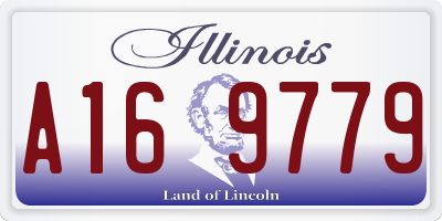 IL license plate A169779