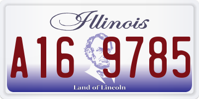 IL license plate A169785