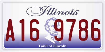 IL license plate A169786