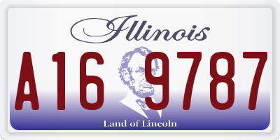 IL license plate A169787