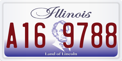 IL license plate A169788