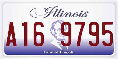 IL license plate A169795