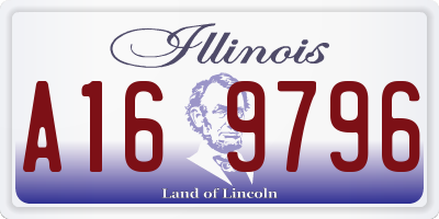 IL license plate A169796