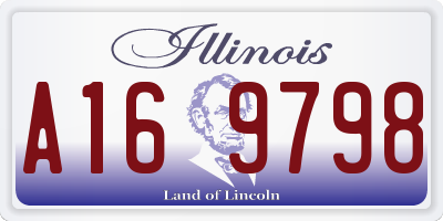 IL license plate A169798