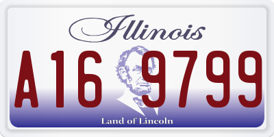 IL license plate A169799