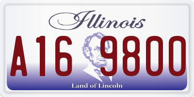 IL license plate A169800