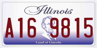 IL license plate A169815