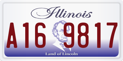 IL license plate A169817
