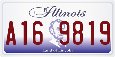 IL license plate A169819