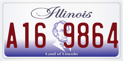 IL license plate A169864