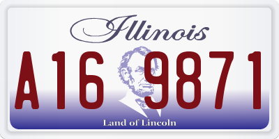 IL license plate A169871