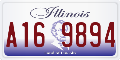 IL license plate A169894