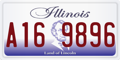 IL license plate A169896