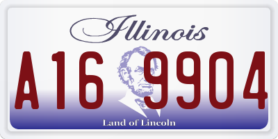 IL license plate A169904