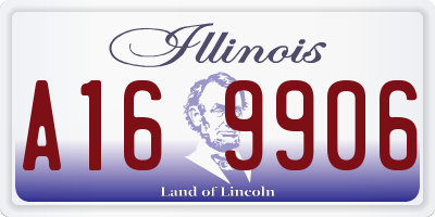 IL license plate A169906