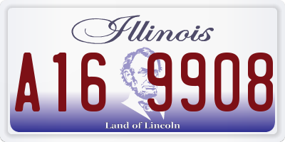 IL license plate A169908