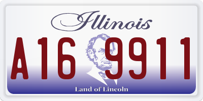 IL license plate A169911