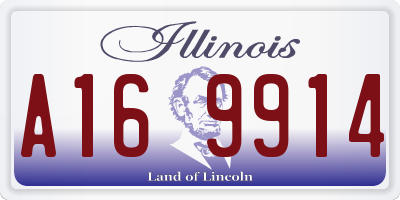 IL license plate A169914