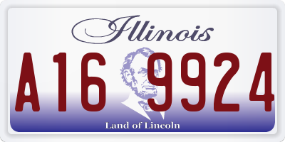 IL license plate A169924