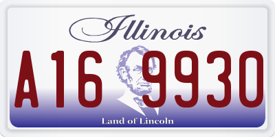 IL license plate A169930