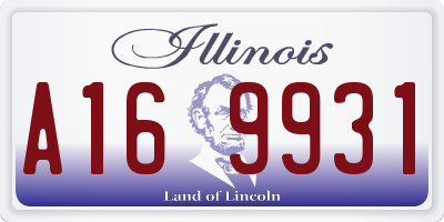 IL license plate A169931