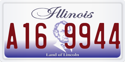 IL license plate A169944