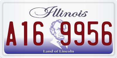 IL license plate A169956
