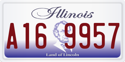 IL license plate A169957