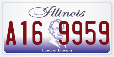 IL license plate A169959