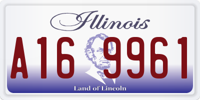 IL license plate A169961