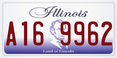 IL license plate A169962