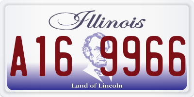 IL license plate A169966