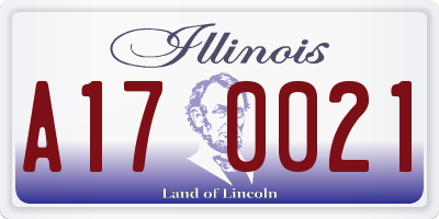 IL license plate A170021