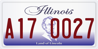 IL license plate A170027