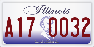 IL license plate A170032