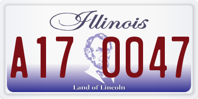 IL license plate A170047