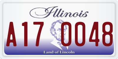 IL license plate A170048