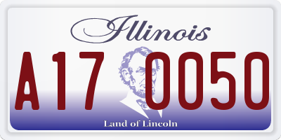 IL license plate A170050